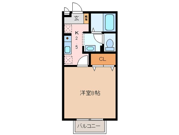 斎宮駅 徒歩64分 1階の物件間取画像